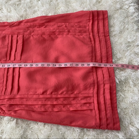 Nanette Lepore Silk Dress Button Front Coral Medium - Picture 10 of 15